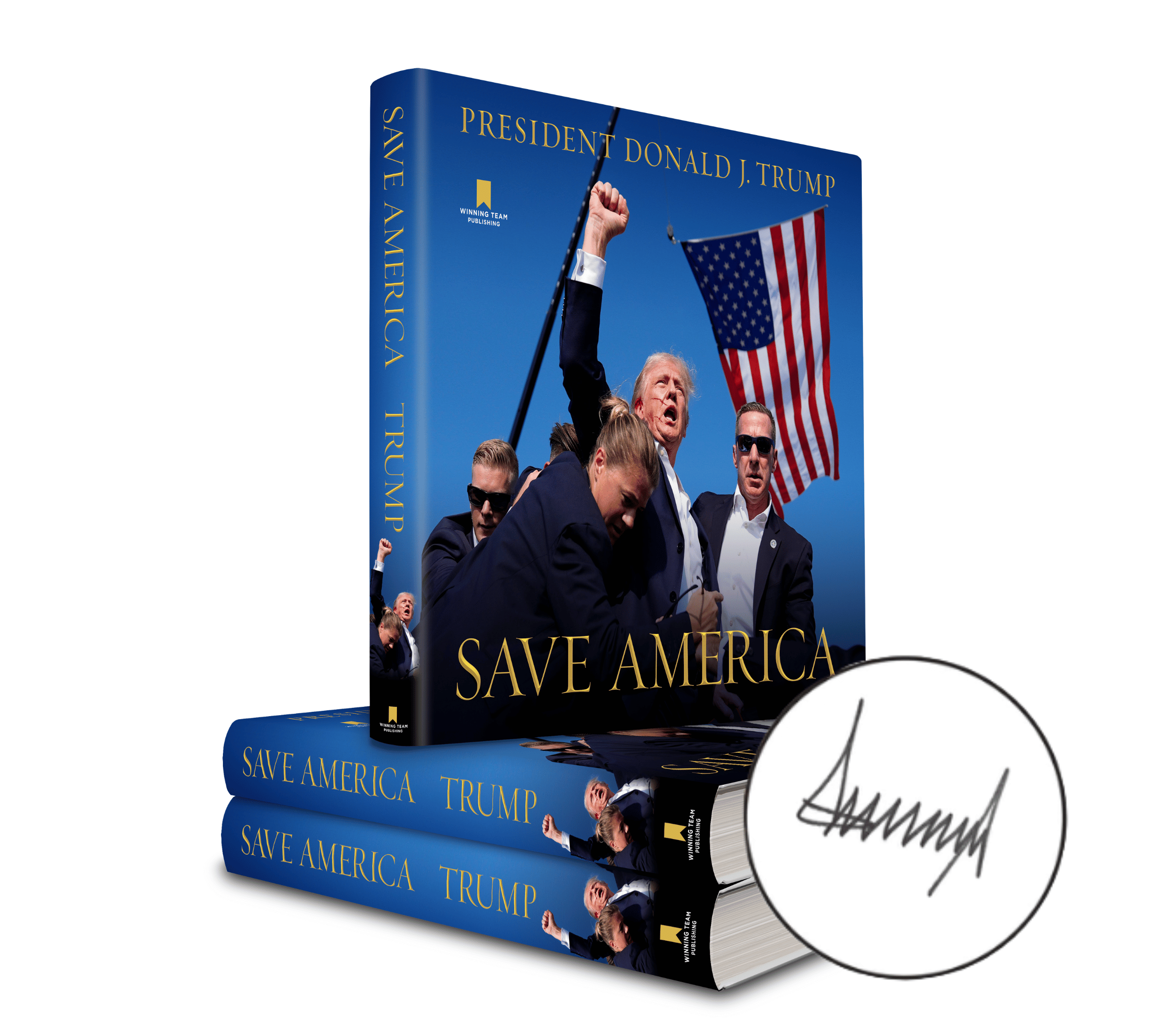 SAVE AMERICA COVER SIGNED